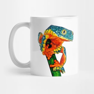 Fringed leaf tree frog - ink and watercolour Mug